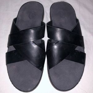 Chaco Wayfarer Resort Slides Size 8 Black